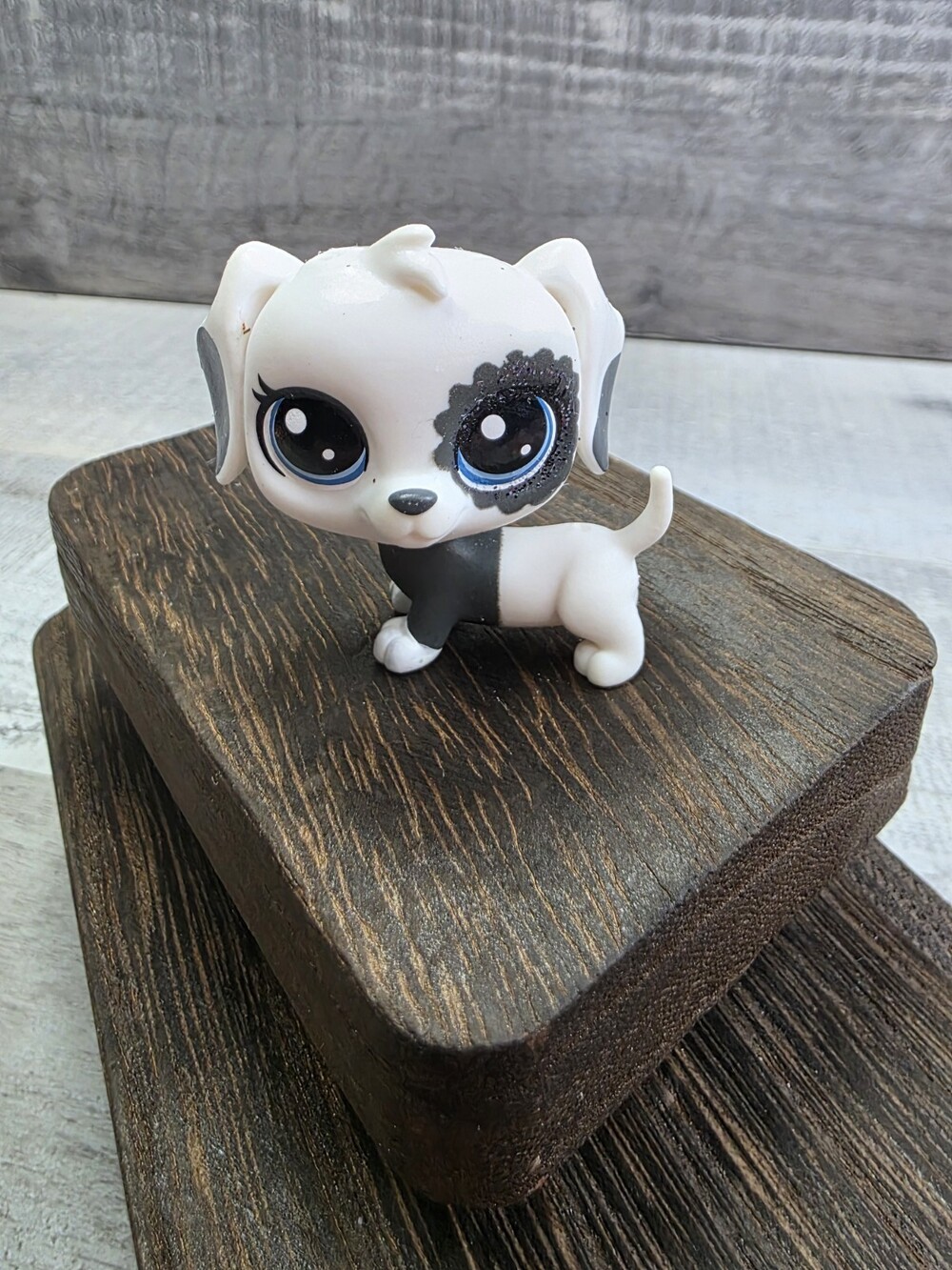 Hasbro Littlest Pet Shop No # Dalmatian Dog Tuxedo Sparkle Hungry Pets LPS g58